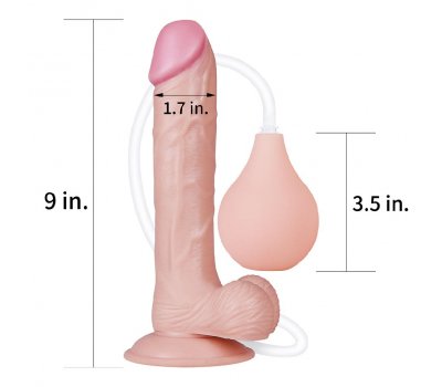 Фаллос с мошонкой Squirt Extreme Dildo с имитацией семяизвержения, 22,8 см, Ø 4,4 см Фаллос с мошонкой Squirt Extreme Dildo с имитацией семяизвержения, 22,8 см, Ø 4,4 см