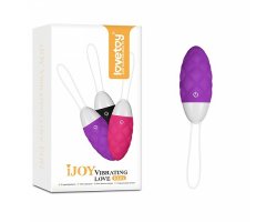 Фиолетовое виброяйцо IJOY Vibrating Love 8,1 см, Ø 3,4 см