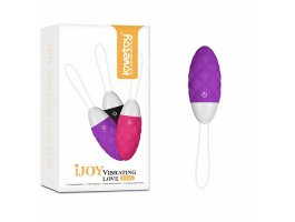 Фиолетовое виброяйцо IJOY Vibrating Love 8,1 см, Ø 3,4 см