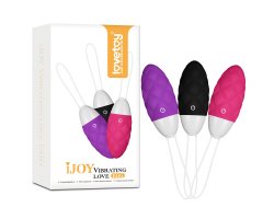 Фиолетовое виброяйцо IJOY Vibrating Love 8,1 см, Ø 3,4 см-foto2