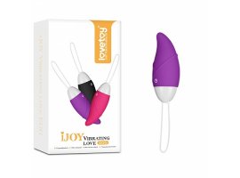 Фиолетовое виброяйцо IJOY Vibrating Love Egg 8,1 см, Ø 3,4 см