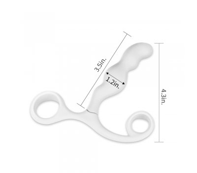 Массажер простаты Ultimate Silicone P-spot Teaser белый 9 см, Ø 2,2 см Массажер простаты Ultimate Silicone P-spot Teaser белый 9 см, Ø 2,2 см