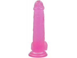 Фаллос на присоске Jelly Studs Crystal Dildo Large розовый-foto7