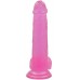 Фаллос на присоске Jelly Studs Crystal Dildo Large розовый