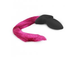 Анальная пробка с хвостиком пони Pony Tail Pink, Ø 2 - 4 см-foto2