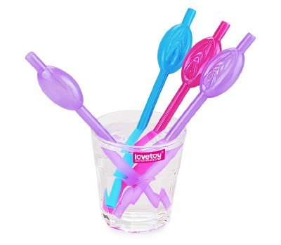 Трубочки для коктейлей Original Pussy Straws разноцветные Трубочки для коктейлей Original Pussy Straws разноцветные