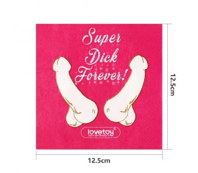Салфетки для вечеринки Super Dick Forever Bachelorette Салфетки для вечеринки Super Dick Forever Bachelorette