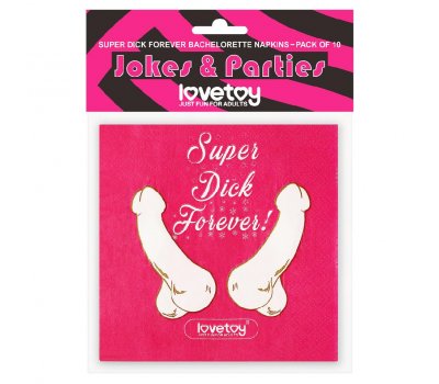 Салфетки для вечеринки Super Dick Forever Bachelorette Салфетки для вечеринки Super Dick Forever Bachelorette