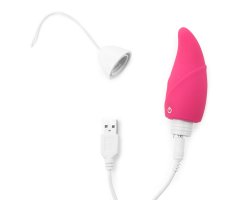 Перезаряжаемое розовое виброяйцо IJOY Wireless Rechargeable Egg-foto2