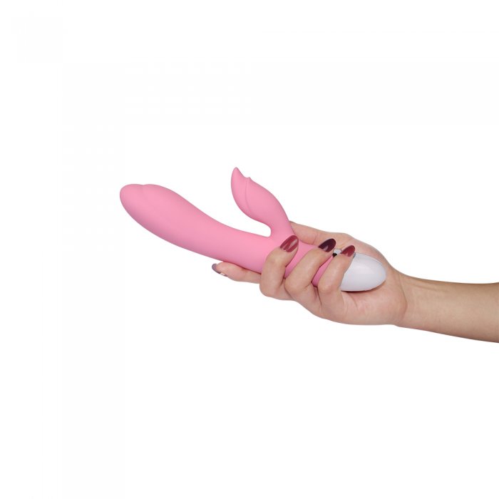 Перезаряжаемый розовый вибратор Lovetoy Dreamer II, 20,5 см, Ø 3,6 см-foto2
