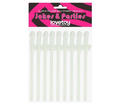 Трубочки для коктейлей Original Willy Straws светящиеся Трубочки для коктейлей Original Willy Straws светящиеся