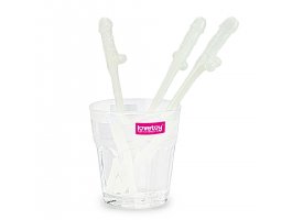 Трубочки для коктейлей Original Willy Straws светящиеся-foto3
