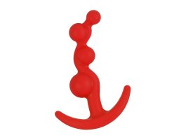 Анальный изогнутый стимулятор красный Lure Me, Ø 1 - 3 см Анальный изогнутый стимулятор красный Lure Me, Ø 1 - 3 см