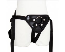 Черный ремень для страпона с кольцом-foto2