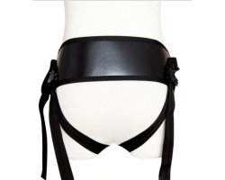 Черный ремень для страпона с кольцом-foto3