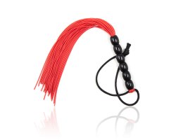 Маленькая красная плеть с необычной рукоятью, 21.5 см