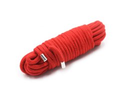 Бондажная хлопковая веревка красная 5 метров