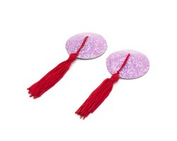 Розовые круглые пэстисы с кисточками-foto3