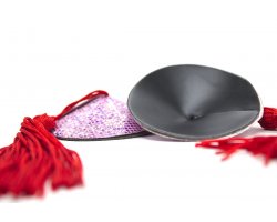 Розовые круглые пэстисы с кисточками-foto4