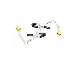 Зажимы для сосков золотистые бубенцы на цепочках-foto3