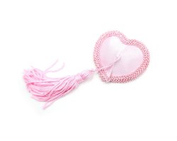 Соблазнительные розовые пэстисы в форме сердечек с кисточками-foto3