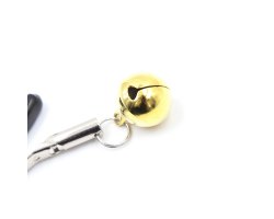 Зажимы для сосков с бубенчиком золотистым-foto3