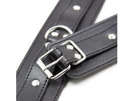 Бондажные черные BDSM наручники и поножи-foto6