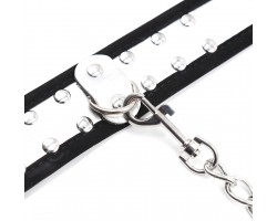 Серебристые BDSM поножи-foto2