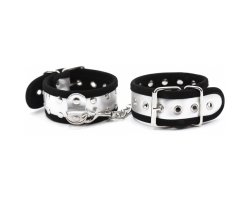 Серебристые BDSM поножи-foto6