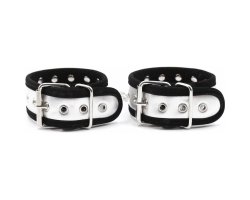 Серебристые BDSM поножи Серебристые BDSM поножи