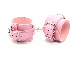 Классические розовые наручники-foto2