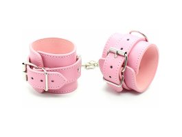 Классические розовые наручники-foto2