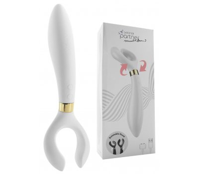 Многофункциональный вибратор Satisfyer Partner Multifun 3 White Многофункциональный вибратор Satisfyer Partner Multifun 3 White