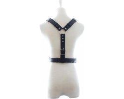 Черная мужская БДСМ сбруя-foto2