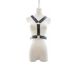 Черная мужская БДСМ сбруя