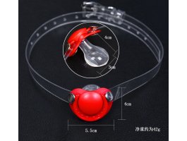 Необычный розовый кляп-соска, Ø 3 см-foto3