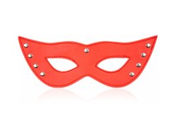 БДСМ маска красная с заклепками