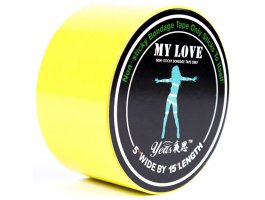 Электростатическая лента для связывания «My Love» желтая, 15 м
