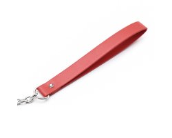 Красный поводок к БДСМ аксессуарам с цепочкой 84 см-foto4