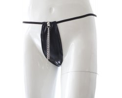 Сексуальные черный стринги с цепочкой-foto5