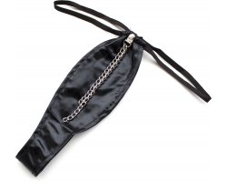 Сексуальные черный стринги с цепочкой-foto3