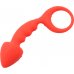Красная анальная пробка-фаллос Anal plug, Ø 1 - 3 см
