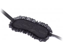 Маска с черным кружевом черная-foto3