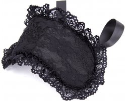 Маска с черным кружевом черная-foto4