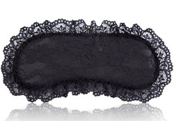 Маска с черным кружевом черная