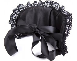 Маска с черным кружевом черная-foto2