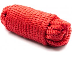 Бондажная красная нейлоновая верёвка 5 метров