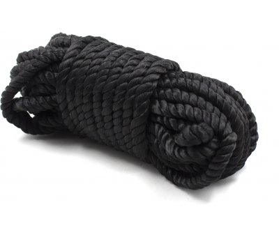Бондажная черная нейлоновая верёвка 5 метров