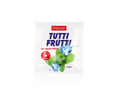 Оральный гель «TUTTI-FRUTTI СЛАДКАЯ МЯТА» в миниатюре, 4 гр Оральный гель «TUTTI-FRUTTI СЛАДКАЯ МЯТА» в миниатюре, 4 гр