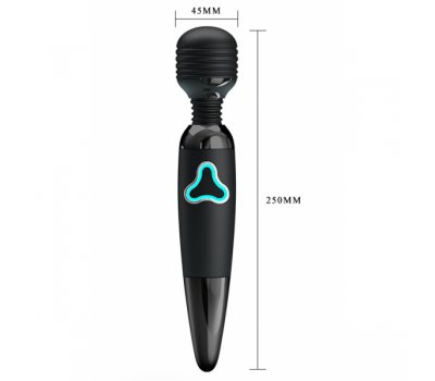 Вибромассажер Pretty Love Body Wand с 7 функциями вибрации черный Вибромассажер Pretty Love Body Wand с 7 функциями вибрации черный